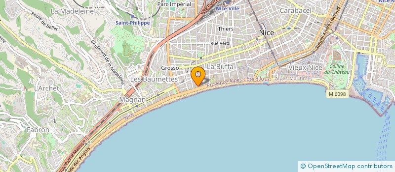 localisation de l'entreprise RIVIERA & CO à NICE