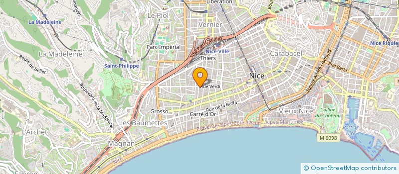 localisation de l'entreprise RIVIERA COMEDY à NICE