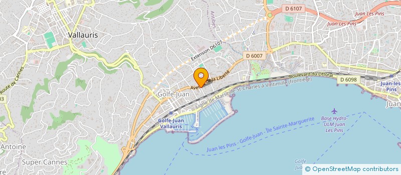 localisation de l'entreprise RIVIERA CONSTRUCTIONS à VALLAURIS