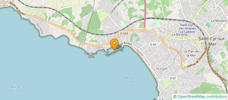 localisation de l'entreprise RIVIERA DEI FIORI à SAINT-CYR-SUR-MER