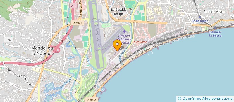 localisation de l'entreprise RIVIERA DOM  CANNES