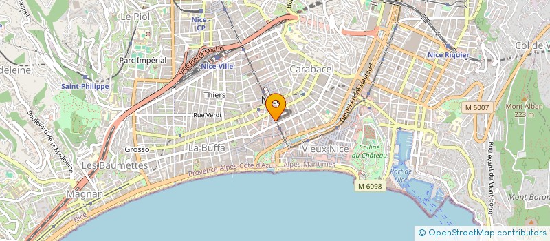 localisation de l'entreprise RIVIERA ESTATES à NICE