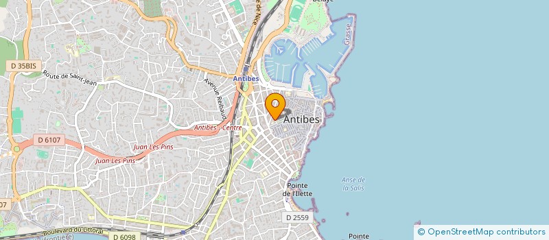 localisation de l'entreprise RIVIERA ET ASSOCIES à ANTIBES
