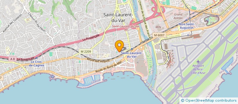 localisation de l'entreprise RIVIERA ETIQUETTES à SAINT-LAURENT-DU-VAR