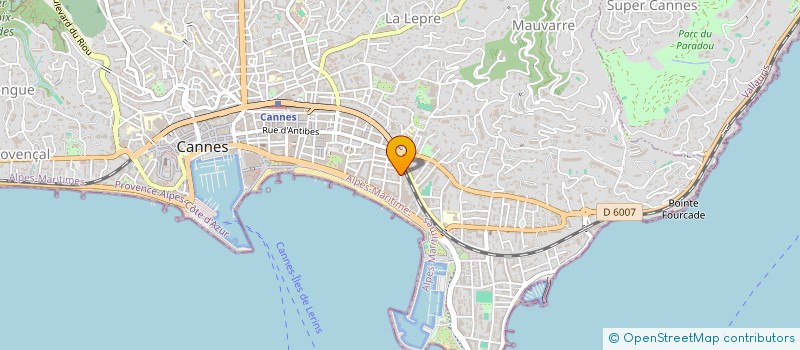 localisation de l'entreprise RIVIERA FERMETURE à CANNES