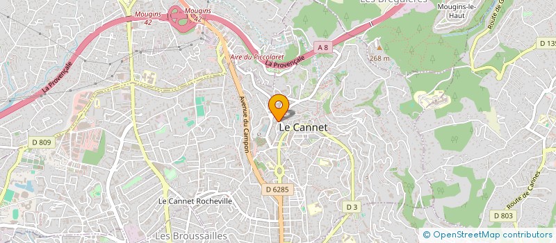 localisation de l'entreprise RIVIERA FIRST BUSINESS à LE CANNET