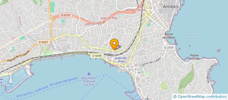 localisation de l'entreprise RIVIERA IMMO CONSEIL à ANTIBES
