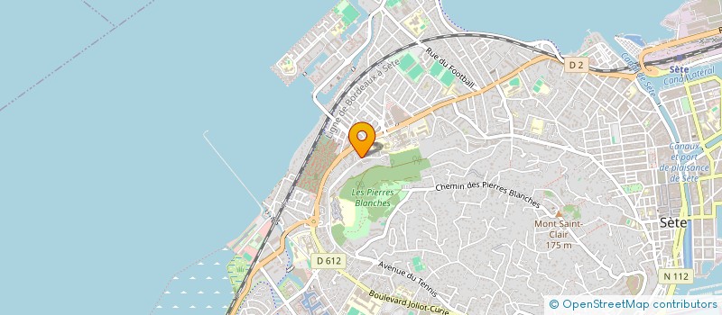localisation de l'entreprise RIVIERA INVEST à SETE