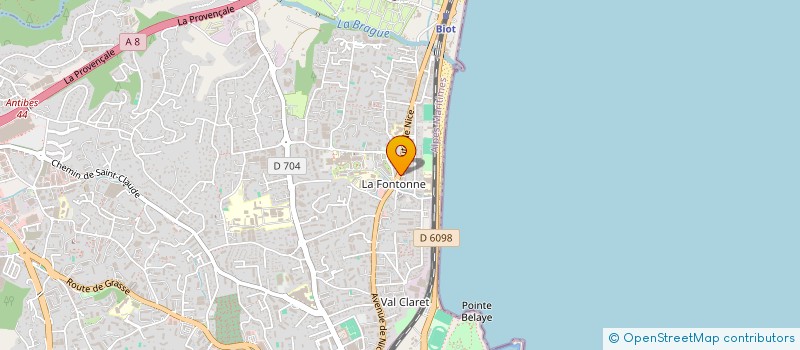 localisation de l'entreprise RIVIERA INVESTISSEMENTS IMMOBILIERS à ANTIBES