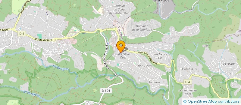 localisation de l'entreprise RIVIERA LATINA  BIOT