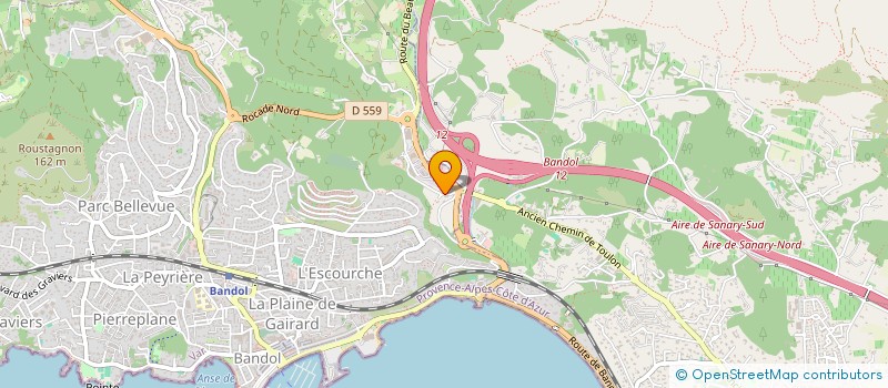 localisation de l'entreprise RIVIERA ON LINE  BANDOL