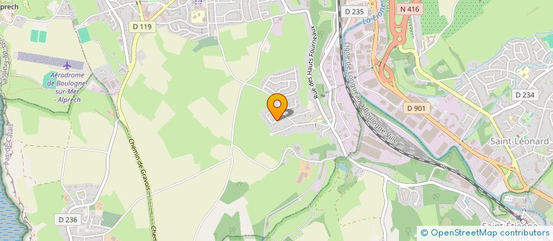 localisation de l'entreprise RIVIERA OPALE  OUTREAU