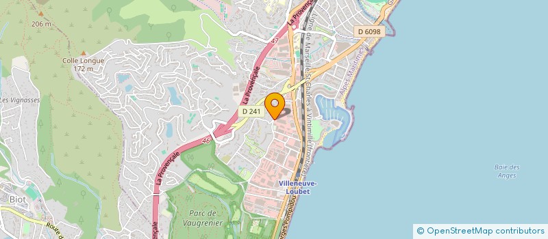 localisation de l'entreprise RIVIERA PLACE  VILLENEUVE-LOUBET