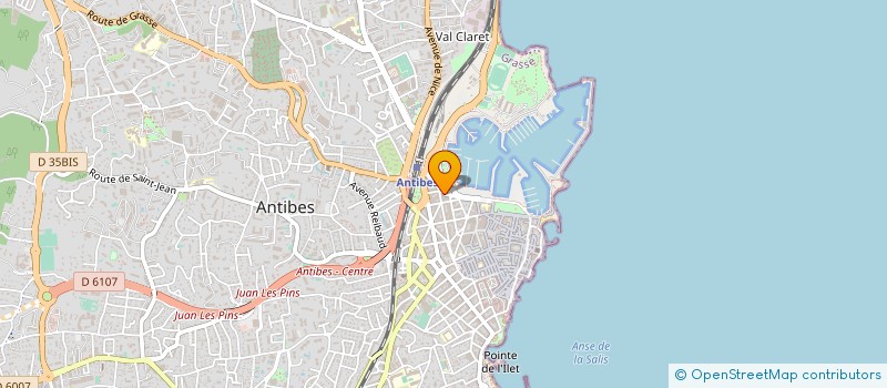 localisation de l'entreprise RIVIERA PLAISANCE à ANTIBES