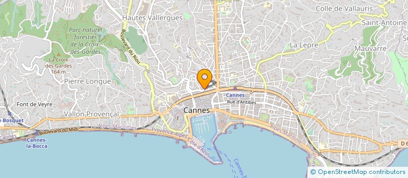 localisation de l'entreprise RIVIERA PRESSING BLANCHISSERIE à CANNES
