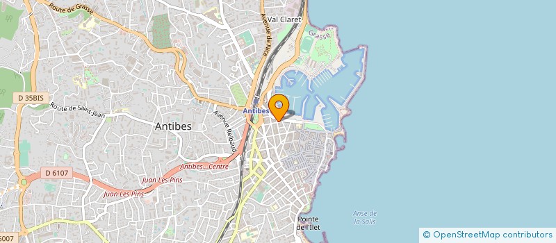 localisation de l'entreprise RIVIERA PROPERTIES à ANTIBES