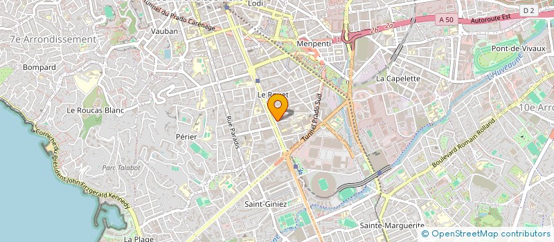 localisation de l'entreprise RIVIERA REAL ESTATE à MARSEILLE