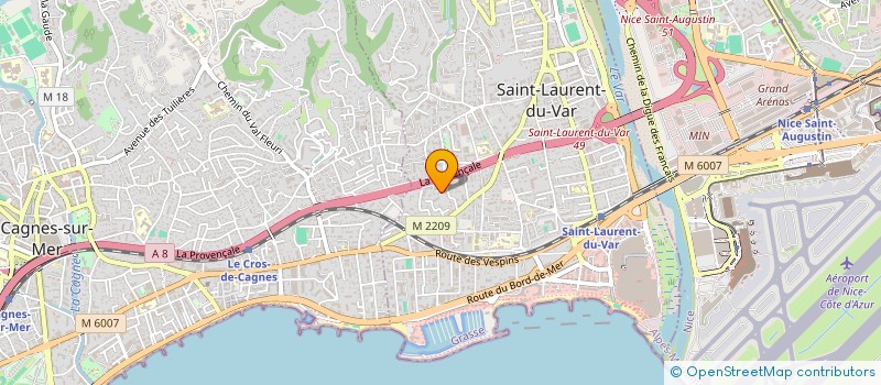 localisation de l'entreprise RIVIERA RECEPTIONS  SAINT-LAURENT-DU-VAR