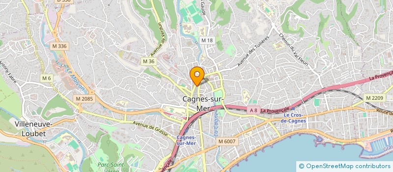 localisation de l'entreprise RIVIERA SERVICES  VILLENEUVE-LOUBET