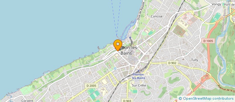 localisation de l'entreprise RIVIERA SGS à THONON-LES-BAINS