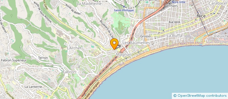 localisation de l'entreprise RIVIERA SOLEIL à NICE