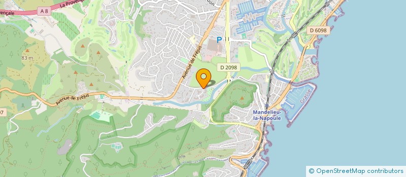 localisation de l'entreprise RIVIERA SOLUTIONS  MANDELIEU-LA-NAPOULE