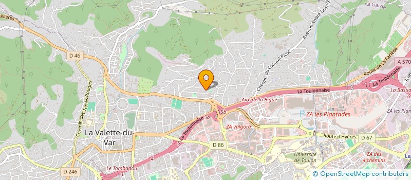 localisation de l'entreprise RIVIERA SPORT MOTORS à LA VALETTE-DU-VAR