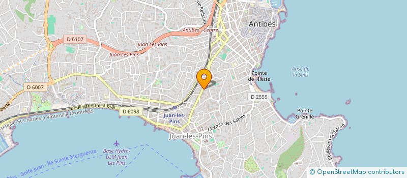 localisation de l'entreprise RIVIERA SYSTEM à ANTIBES