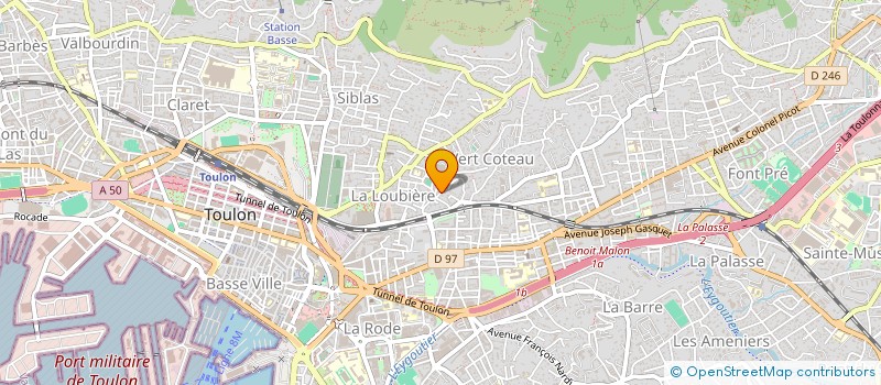 localisation de l'entreprise RIVIERA TAXIS 83  TOULON