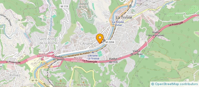 localisation de l'entreprise RIVIERA TOURS ET SERVICES à NICE
