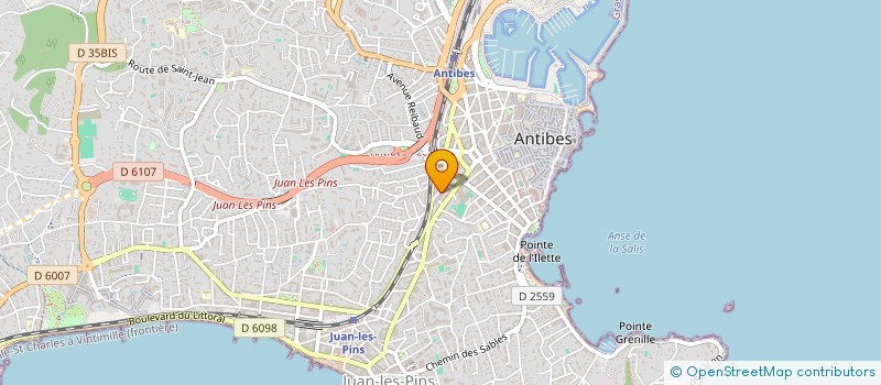 localisation de l'entreprise RIVIERA TRANSFERT  ANTIBES