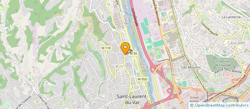 localisation de l'entreprise RIVIERA TRANSPORT 06  SAINT-LAURENT-DU-VAR