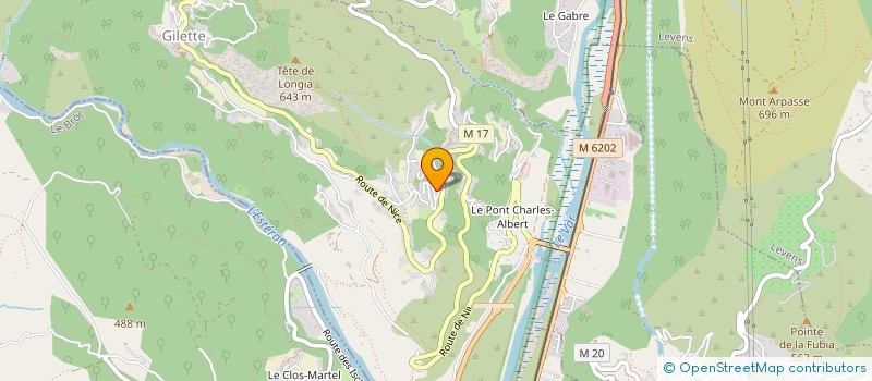 localisation de l'entreprise RIVIERA TRAVAUX SPECIAUX & FONDATIONS  GILETTE