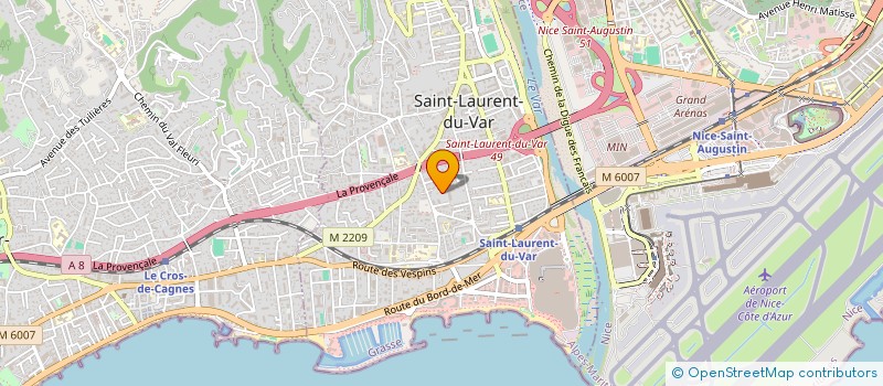 localisation de l'entreprise RIVIERA VIP CAR RENT  SAINT-LAURENT-DU-VAR