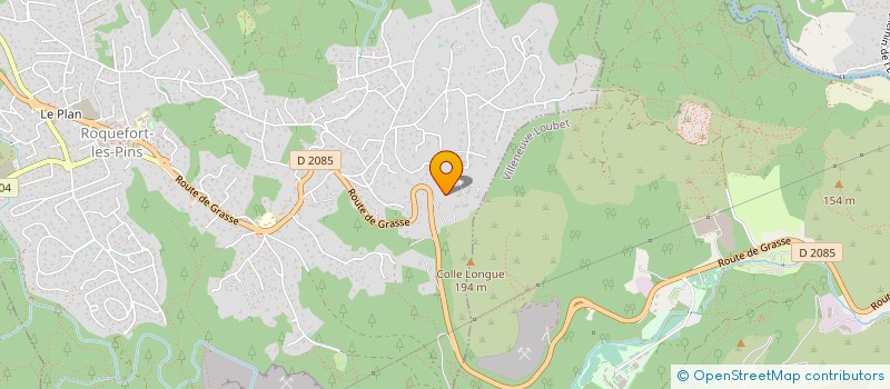 localisation de l'entreprise RIVIERA WOOD SOLUTIONS  ROQUEFORT-LES-PINS