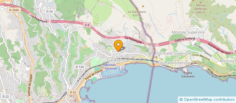 localisation de l'entreprise RIVIERA YACHT AGENCY à MENTON
