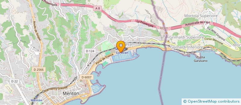localisation de l'entreprise RIVIERA YACHT NEW à MENTON