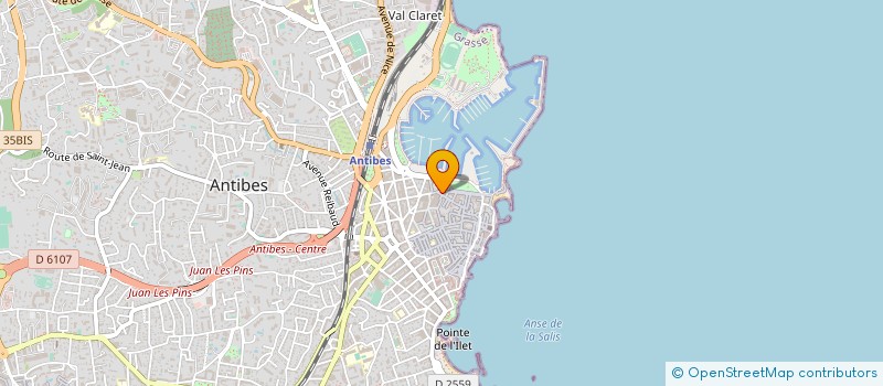 localisation de l'entreprise RIVIERA YACHT SUPPORT SAINT TROPEZ à ANTIBES