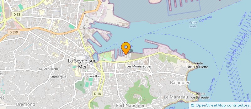 localisation de l'entreprise RIVIERA YACHTING NETWORK à LA SEYNE-SUR-MER