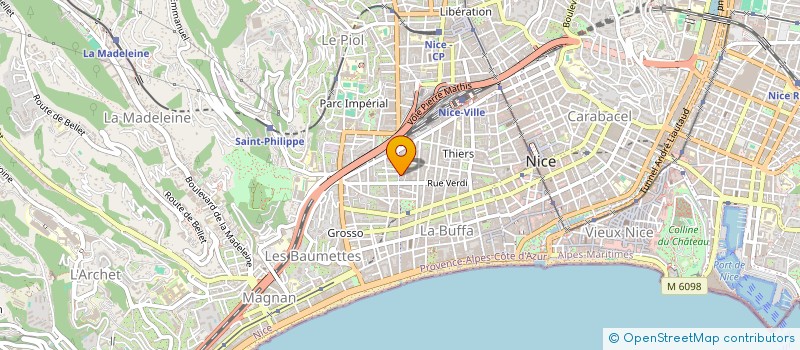 localisation de l'entreprise RIVIERACOUSTIK  NICE