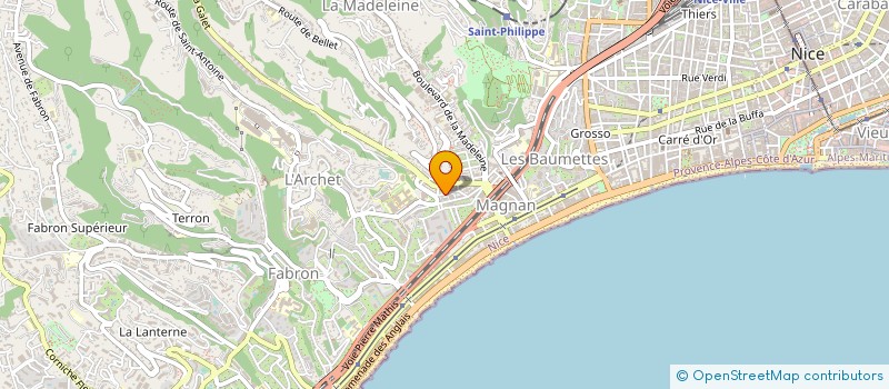 localisation de l'entreprise RIVIERADIS à NICE