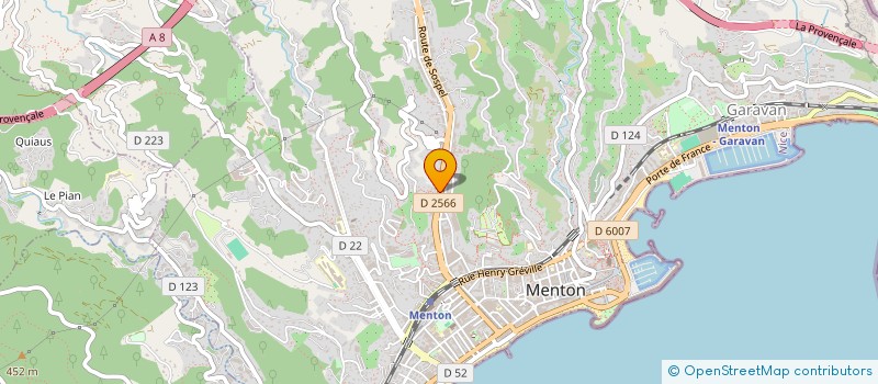 localisation de l'entreprise RIVIERALU à MENTON