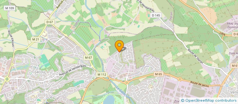 localisation de l'entreprise RIVIERE  LE CRES