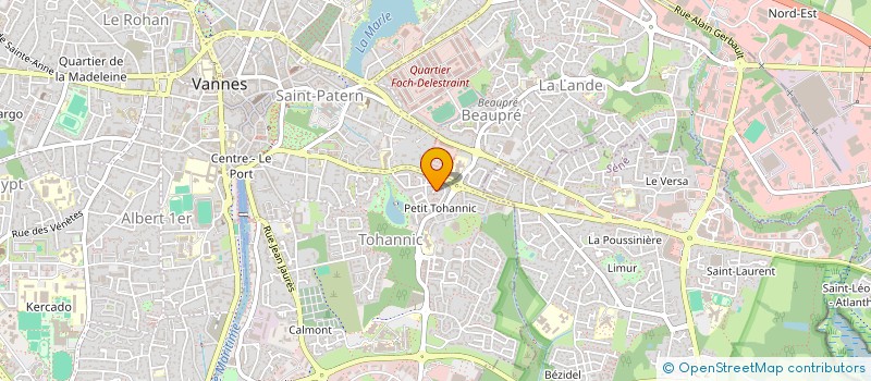 localisation de l'entreprise RIVIERE à VANNES