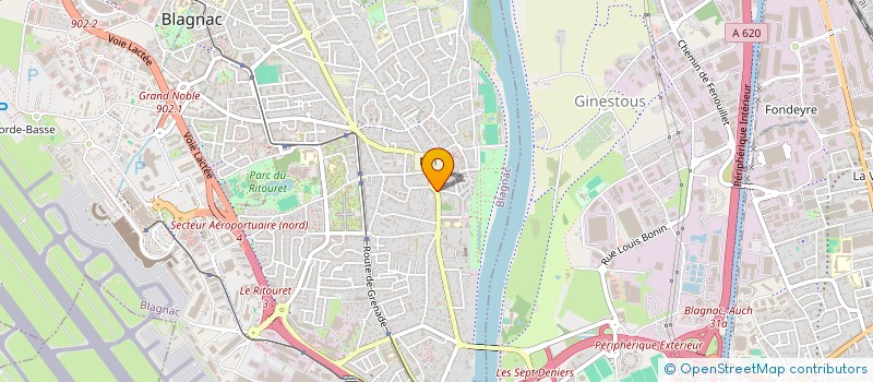 localisation de l'entreprise RIVIERE  BLAGNAC