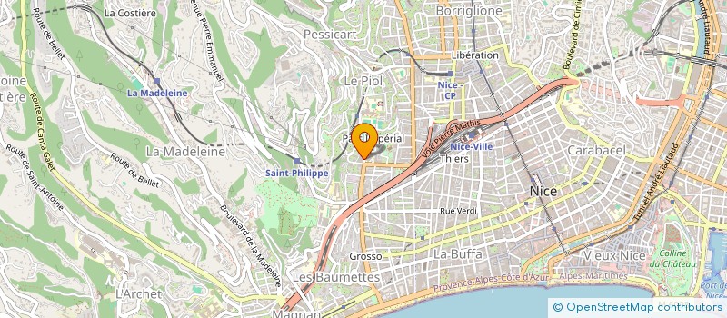 localisation de l'entreprise RIVIERE à NICE