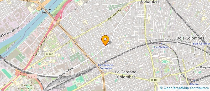 localisation de l'entreprise RIVIERE  COLOMBES