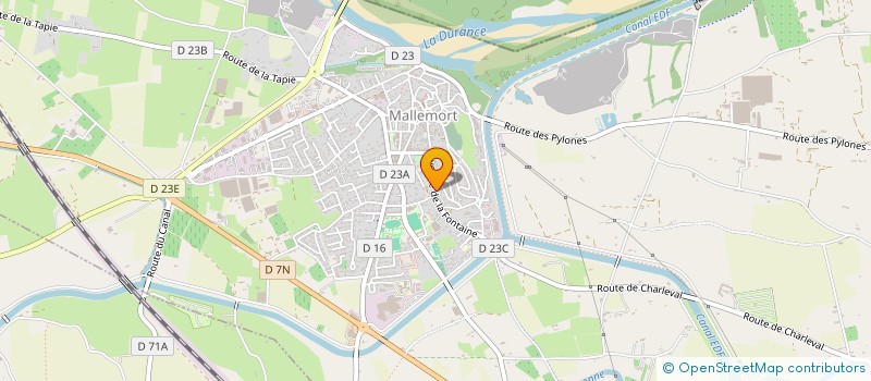 localisation de l'entreprise RIVIERE  MALLEMORT