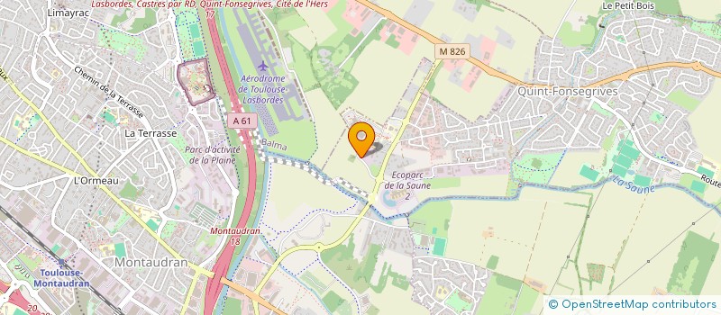 localisation de l'entreprise RIVIERE AMOUROUX ET ASSOCIES  QUINT-FONSEGRIVES