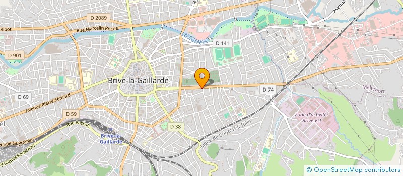 localisation de l'entreprise RIVIERE AUTOMAT MAINTENANCE ELEC à BRIVE-LA-GAILLARDE